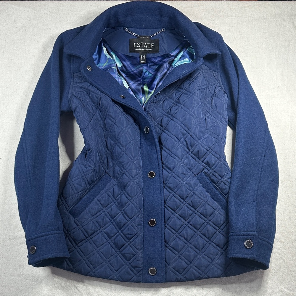 Estate Isaac Mizrahilive! Women's Navy Quilted Jacket